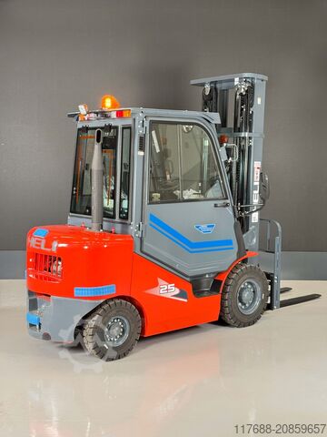 Diesel front loader Heli CPCD25-H3-Diesel 2,5t 6m Kabine-KUBOTA - Garantie