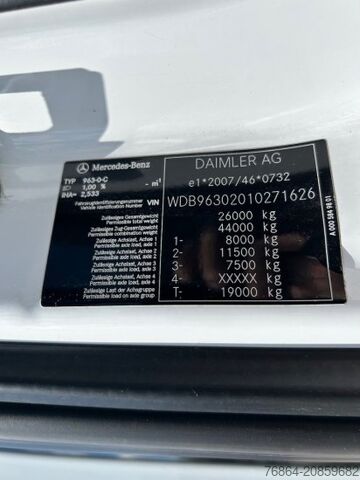 Swap body truck MERCEDES-BENZ ACTROS 2545 6X2 BDF E6, RETARDER, ALUFELGEN