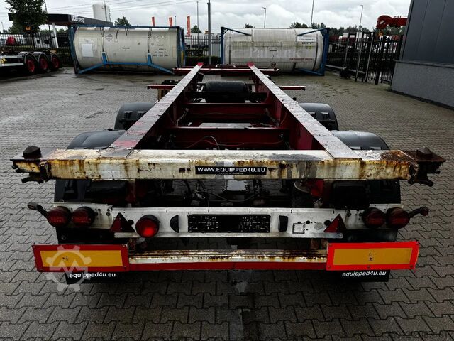Container transportation Krone 2-assig 20FT chassis, BPW + trommel, luchtverin...
