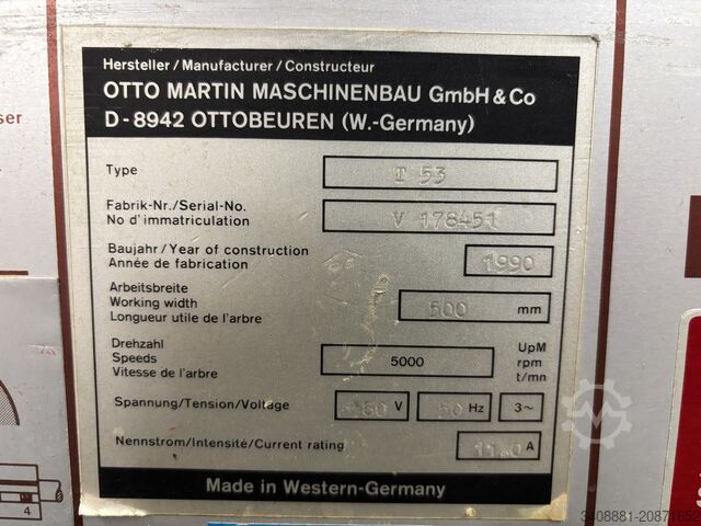 Surface planer Otto Martin T 53