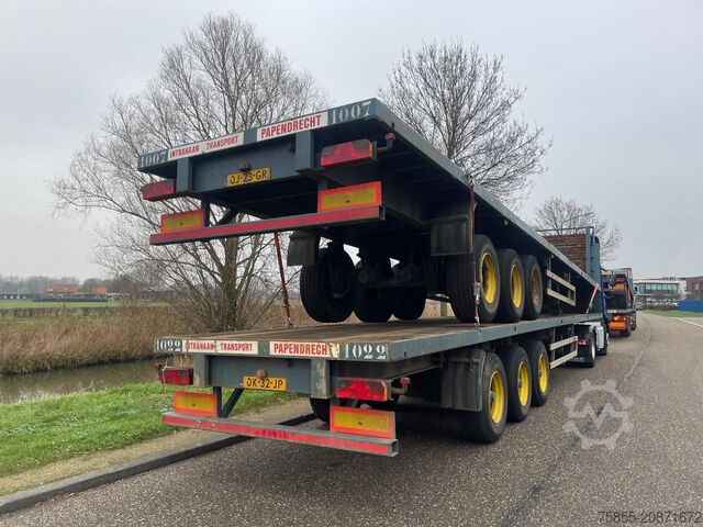 Plattformanhänger Haan OPL 45 Heavy Duty / Rungen-Potholes /BPW / 2x L...