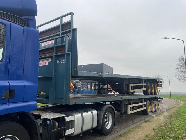 Plattformanhänger Haan OPL 45 Heavy Duty / Rungen-Potholes /BPW / 2x L...