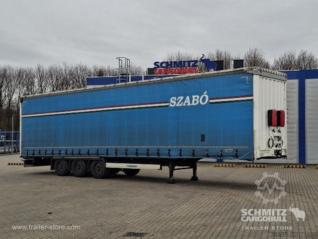 Open semitrailer with tarp Krone Curtainsider Mega