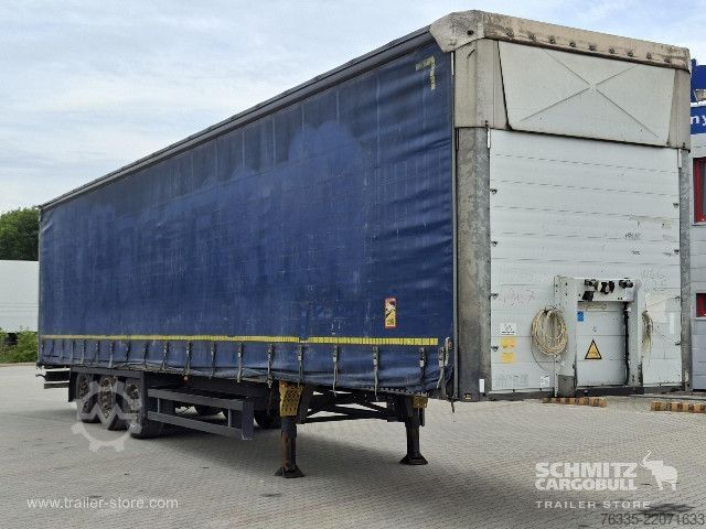 Open semitrailer with tarp Schmitz Cargobull Curtainsider Mega