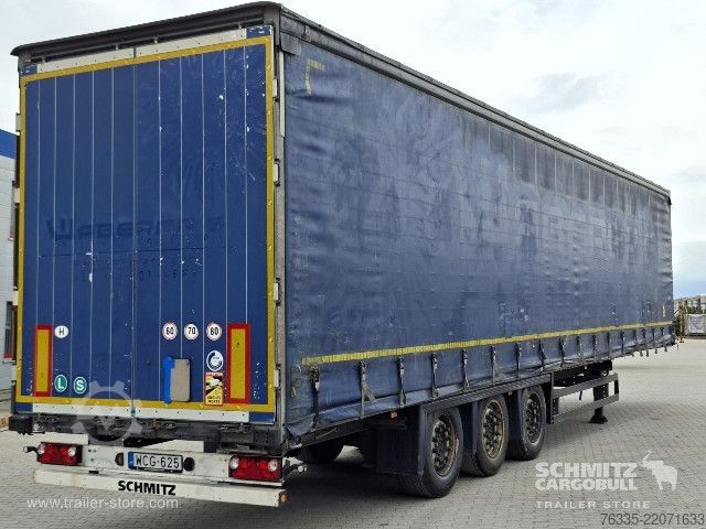 Open semitrailer with tarp Schmitz Cargobull Curtainsider Mega