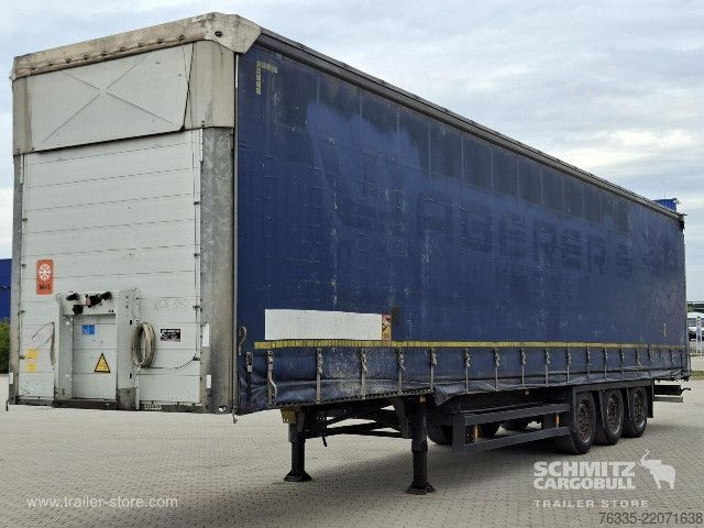 Open semitrailer with tarp Schmitz Cargobull Curtainsider Mega