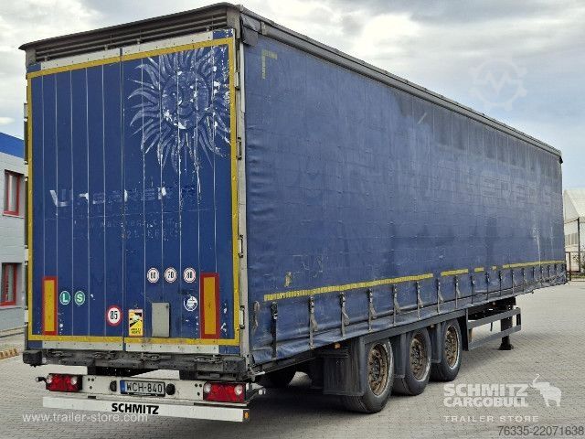 Open semitrailer with tarp Schmitz Cargobull Curtainsider Mega