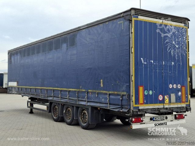 Open semitrailer with tarp Schmitz Cargobull Curtainsider Mega