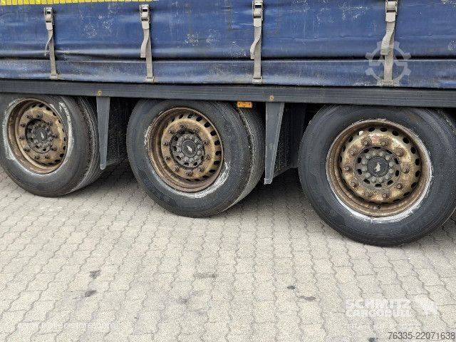 Open semitrailer with tarp Schmitz Cargobull Curtainsider Mega