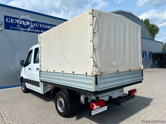 Curtain sider van MERCEDES-BENZ Sprinter 316 DOKA LANG PRITSCHE PLANE 6-SITZ AHK