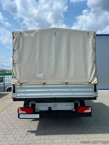 Curtain sider van MERCEDES-BENZ Sprinter 316 DOKA LANG PRITSCHE PLANE 6-SITZ AHK