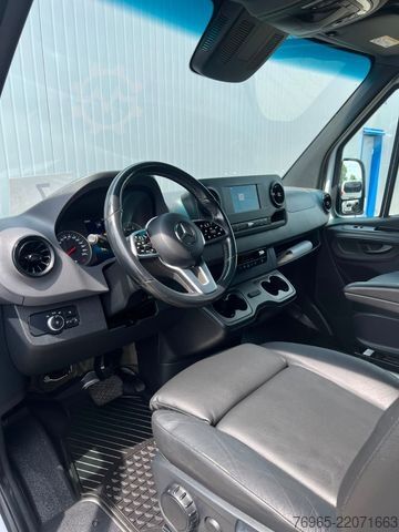 Curtain sider van MERCEDES-BENZ Sprinter 316 DOKA LANG PRITSCHE PLANE 6-SITZ AHK