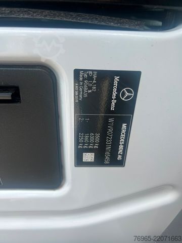 Curtain sider van MERCEDES-BENZ Sprinter 316 DOKA LANG PRITSCHE PLANE 6-SITZ AHK