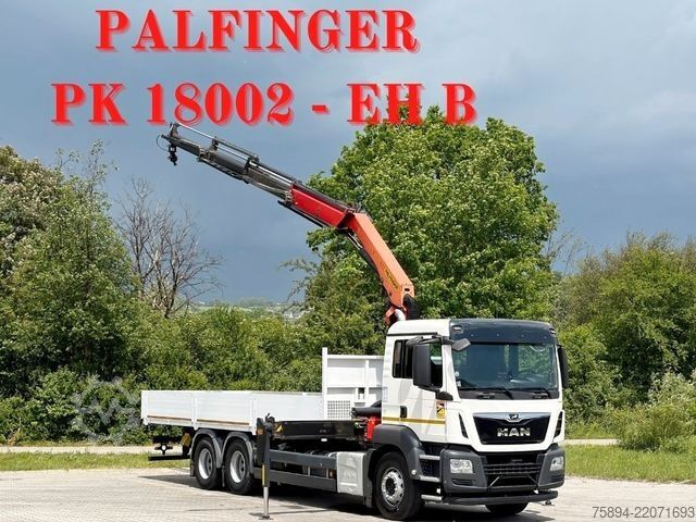 Truck mounted crane MAN TGS 26.360*PRITSCHE 7,60m *6x4 * KRAN/ FUNK
