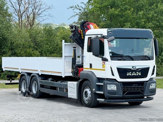 Truck mounted crane MAN TGS 26.360*PRITSCHE 7,60m *6x4 * KRAN/ FUNK