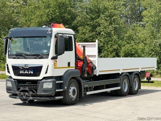 Truck mounted crane MAN TGS 26.360*PRITSCHE 7,60m *6x4 * KRAN/ FUNK
