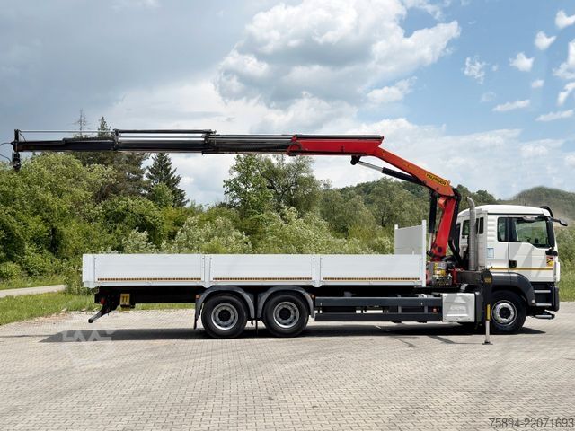 Truck mounted crane MAN TGS 26.360*PRITSCHE 7,60m *6x4 * KRAN/ FUNK