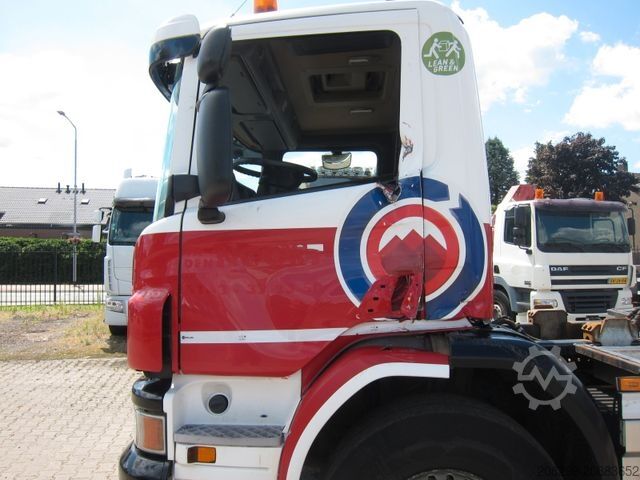 Roll-off tipper truck SCANIA P410 CB6X2 HSA Hyva 22T Haken Liftachse