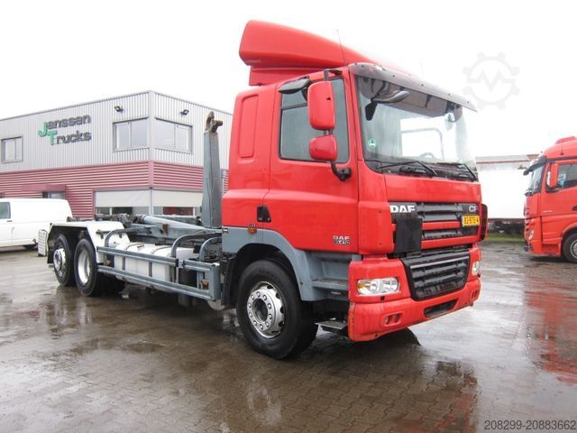 Roll-off tipper truck DAF CF 85 410 6X2*4 Meiller Haken Manual Retarder