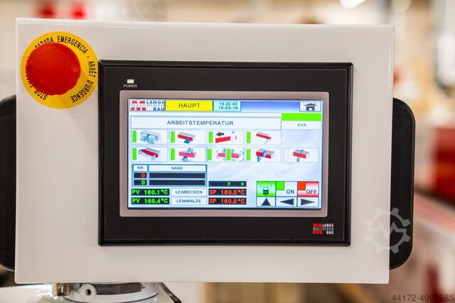 Edge banding machine Lange B 90 KFE mit Fügen + Eckenkopieren