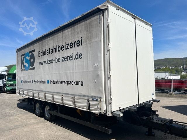 Anhänger mit Pritsche & Plane SAXAS APS 73-11-DZ DURCHLADE