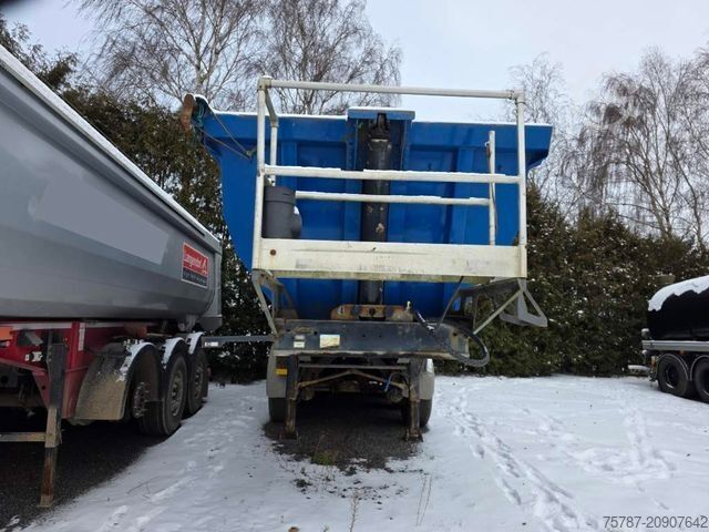 Kipper Auflieger MEILLER Stahlmulde MHKS 41/3-S, Schütte, Liftachse