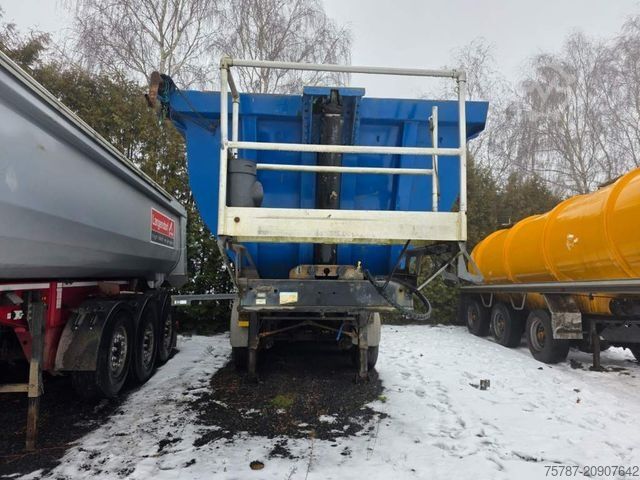 Kipper Auflieger MEILLER Stahlmulde MHKS 41/3-S, Schütte, Liftachse