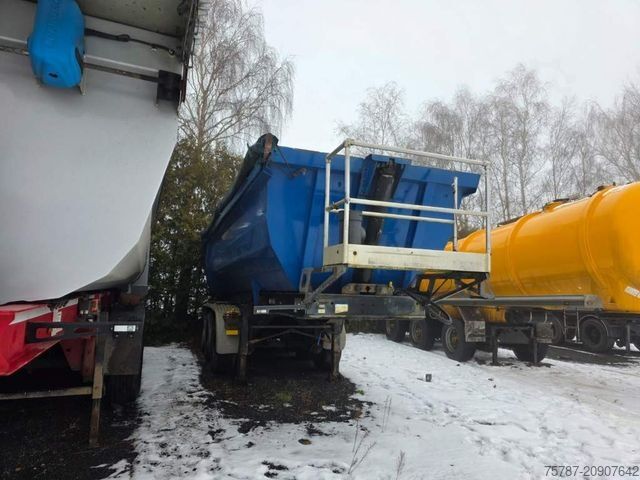 Kipper Auflieger MEILLER Stahlmulde MHKS 41/3-S, Schütte, Liftachse