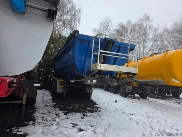 Kipper Auflieger MEILLER Stahlmulde MHKS 41/3-S, Schütte, Liftachse