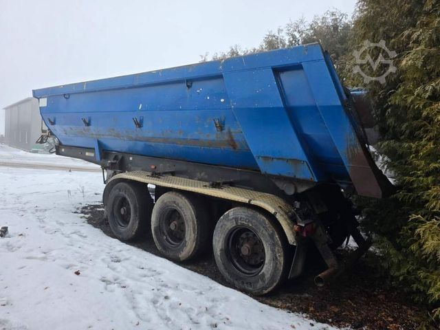 Kipper Auflieger MEILLER Stahlmulde MHKS 41/3-S, Schütte, Liftachse