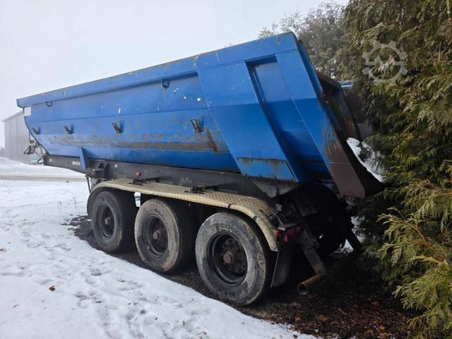Kipper Auflieger MEILLER Stahlmulde MHKS 41/3-S, Schütte, Liftachse