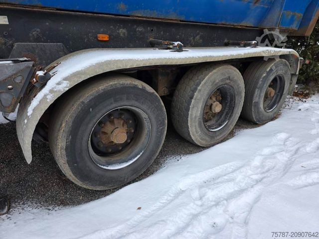 Tipper semitrailer MEILLER Stahlmulde MHKS 41/3-S, Schütte, Liftachse