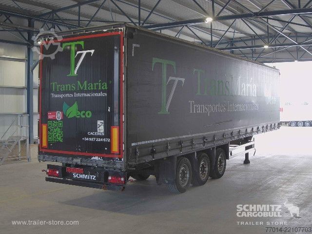 Open semitrailer with tarp Schmitz Cargobull Curtainsider Coil