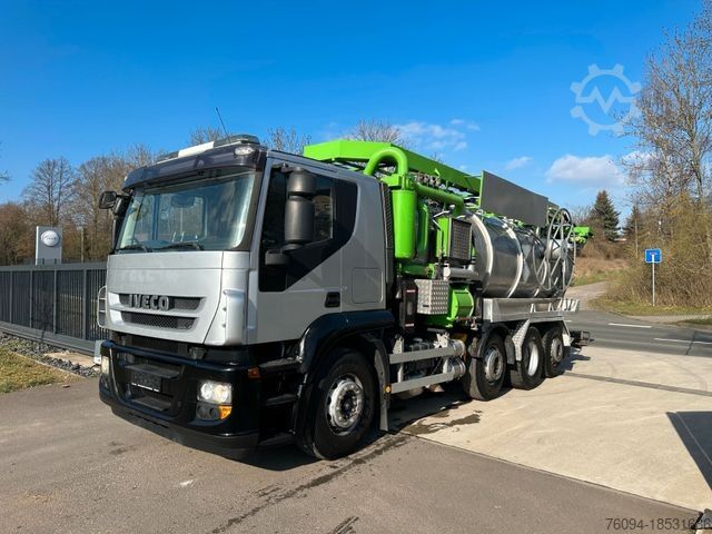 Vacuum tank truck IVECO Stralis 260S48 Sinz ADR SaugDruck Kombispül.Recy