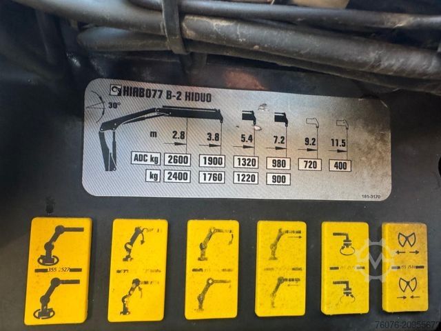 Dreiseitenkipper LKW MERCEDES-BENZ Atego MB 1223 K Kran Hiab 077B-2 HIDUO Funk AHK