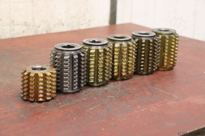 Modulfräser Wälzfräser 6 Stück Fette Mod.3 R1 EW 20°