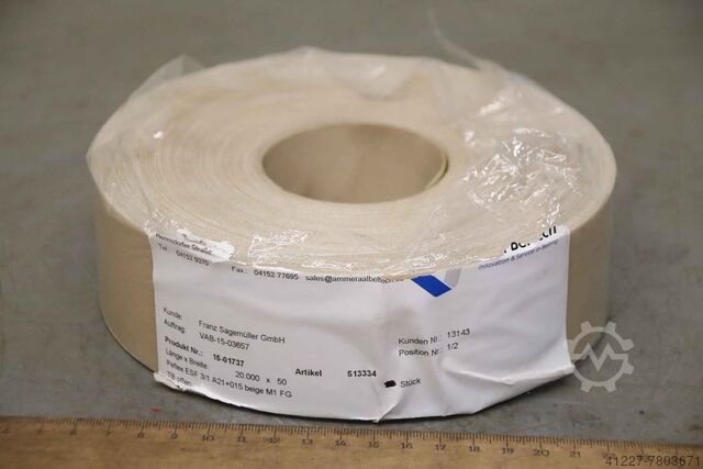 Förderbandgurt Breite 50 mm Ammeraal Beltech Peflex ESF 20.000 x 50