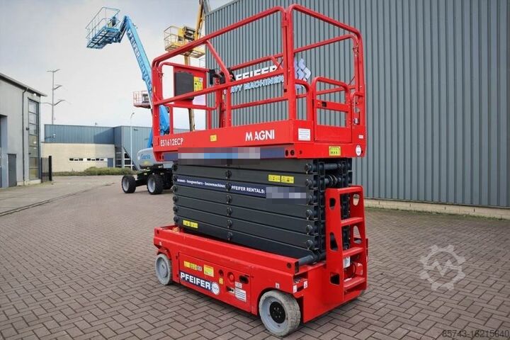 Scissor lift Magni ES1612ECP Valid inspection, *Guarantee!, Electric,