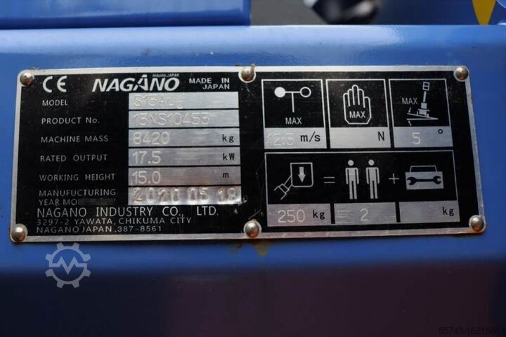 Teleskopbühne Nagano S15Auj Valid inspection, *Guarantee! Diesel, 15 m