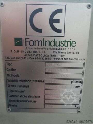 Circular saw for light metals and aluminum Fom Industrie Mirage