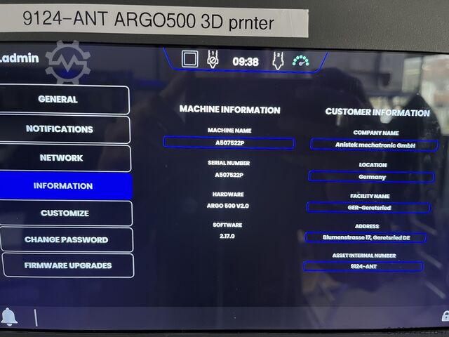 3D Drucker Roboze Argo 500