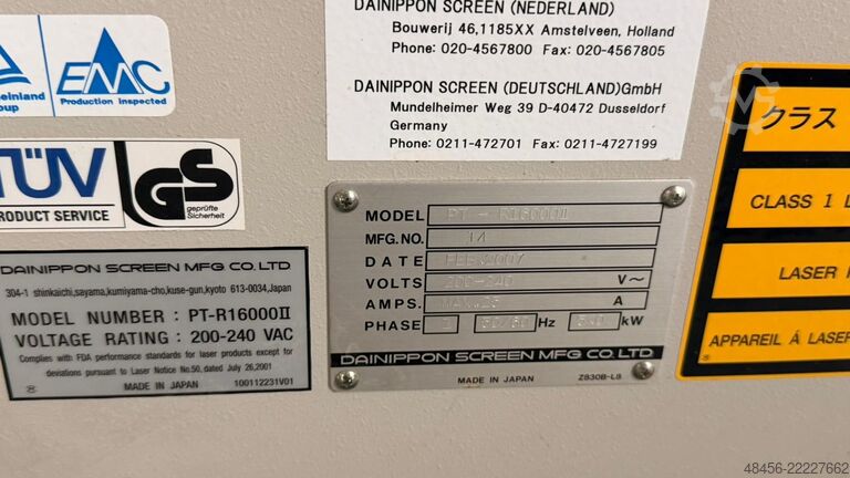 Imagesetter Screen PT-R 16000
