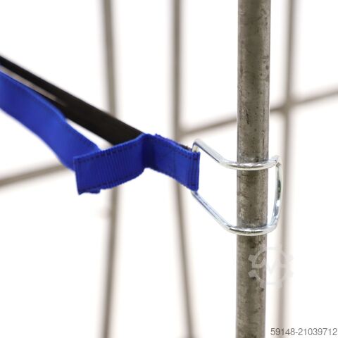 Gebrauchte Rollbehälter 2-seitig Klemmwände + 2 Nylon-Spanngurte , L: 800, B: 680, H: 1680 Kruizinga 98-2946GB