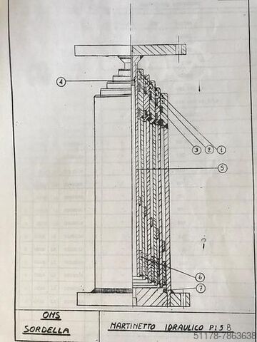 Hydraulic lifting platform for operator, capacity 200 kg Sordella 