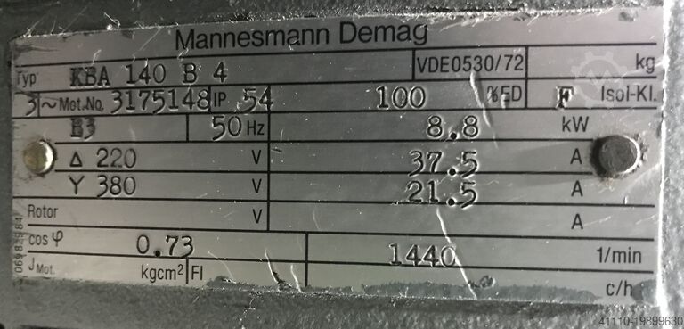 Fine-feed drive DEMAG 