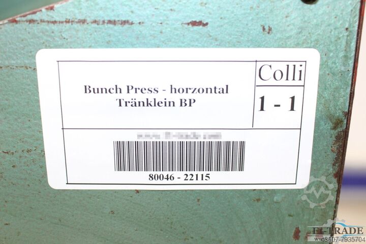 Bunch Press - horizontal Tränklein BP