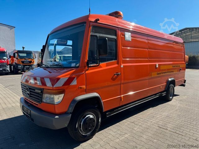 Vacuum tank truck MERCEDES-BENZ Vario 614D TV Inspektionsanl RCA RAUSCH ELKA 600