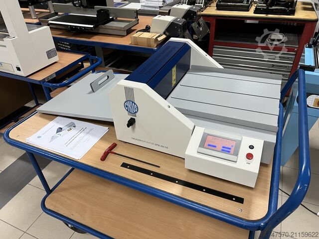 Halbautomatische Rillmaschine Cyklos GPM 450SA Semi-Automatic Creaser