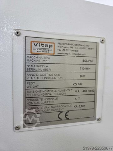 Edge banding machine for curved edges Vitap Eclipse