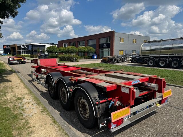 Container transport Asca Chassis 20FT Tank lowbed / ADR / SAF Disc